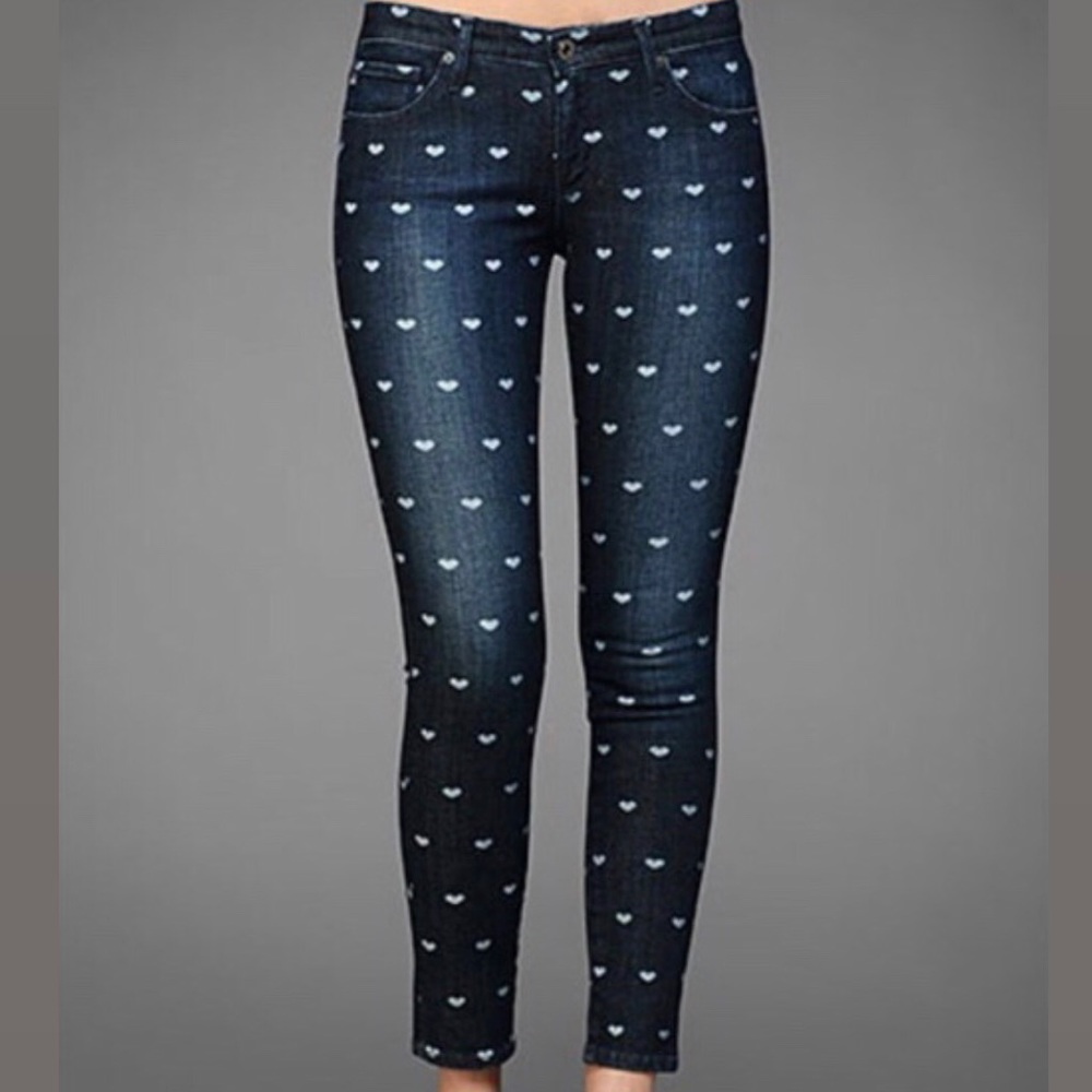 AG Adriano Goldschmied Hearts Skinny Ankle Jeans